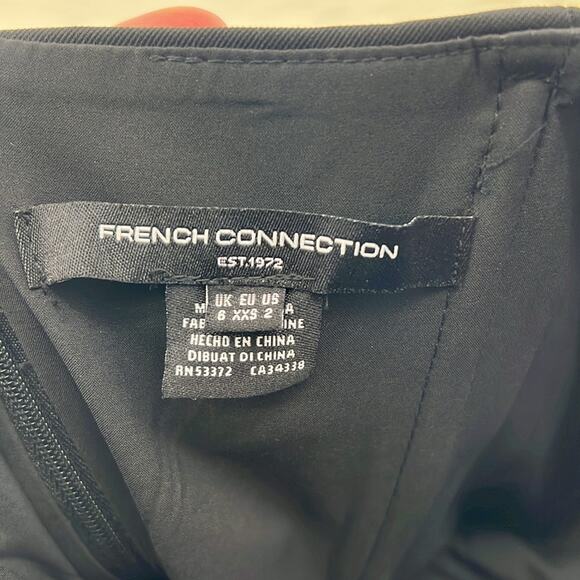 French Connection Strapless Peplum Top - Black out - 2 - NWT - Picture 2 of 7